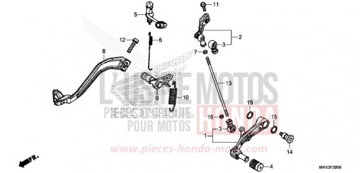 PEDALE CRF1000D2J de 2018